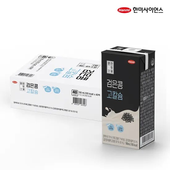 한미완전검은콩두유190ml 40개 8820원