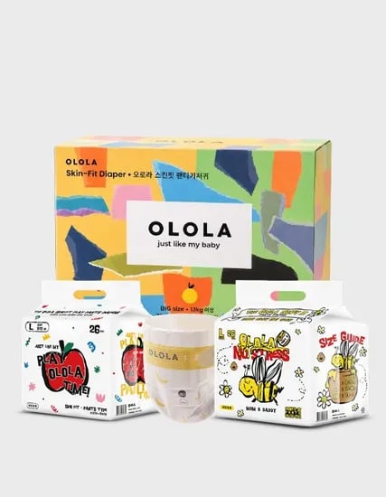 오로라기저귀 스킨핏외3종 15%쿠폰+전고객컬리페이1만원 증정/체감가 4팩32500 무배
