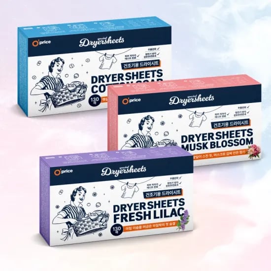 오프라이스 드라이시트 130매 3종 세트 18,380원 무배