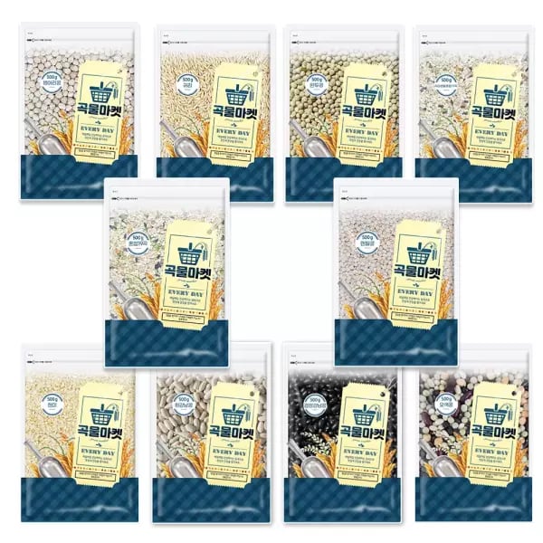 곡물마켓 현미, 귀리 외 500g 10종 골라담기 1,890원 무배