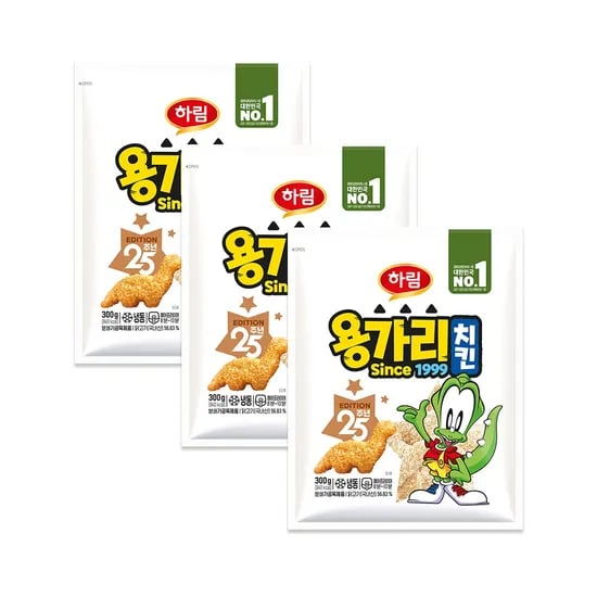 하림 용가리치킨 300g 3봉 12,900원