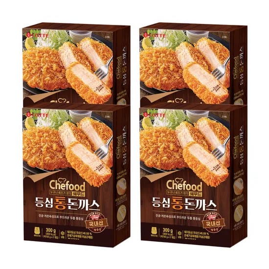 롯데웰푸드 쉐푸드 등심통돈까스 4개 16,110원