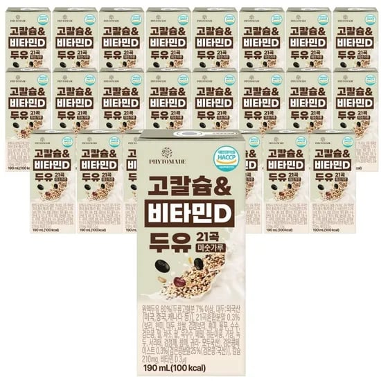 두유21곡 미숫가루 190ml 24개 5700원