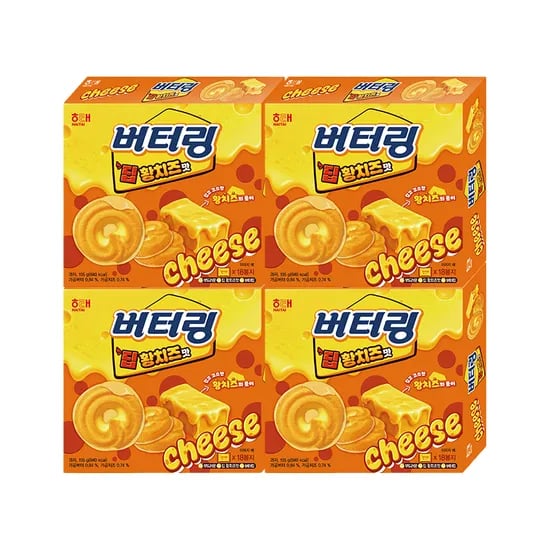 해태제과 버터링 딥황치즈맛 155g 4개 14,500원