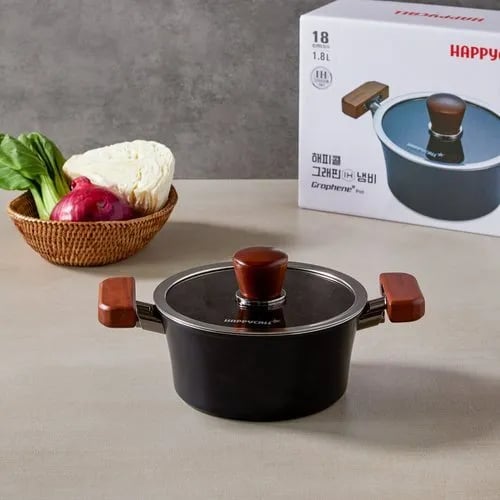 해피콜 그래핀 IH 냄비 양수 18cm