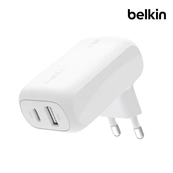 벨킨 42W USB C타입 PD PPS 듀얼 가정용 고속 충전기 WCB009kr 아이폰17 갤럭시 S26 아이패드 호환