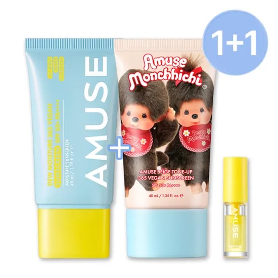 어뮤즈 365 비건 선크림 세트 40mlx2ea, SPF50+