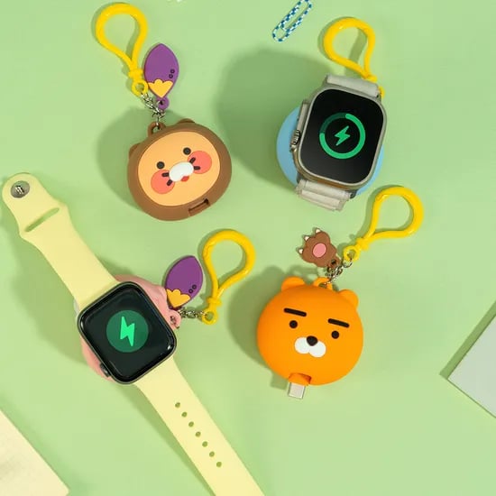 카카오프렌즈 땡글이 도킹형 보조배터리 1200mAh 애플워치 갤럭시워치