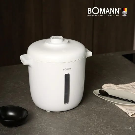 보만 원터치 무선 진공 쌀 보관 통 10kg 밀폐용기 분리세척가능 12kg, 화이트
