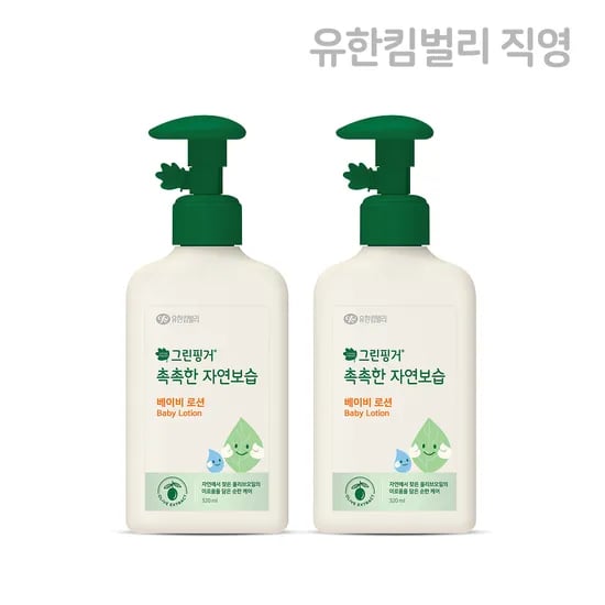 그린핑거 촉촉한 자연보습 베이비 로션 320ml / 유아, 어린이, 베이비 로션, 신생아