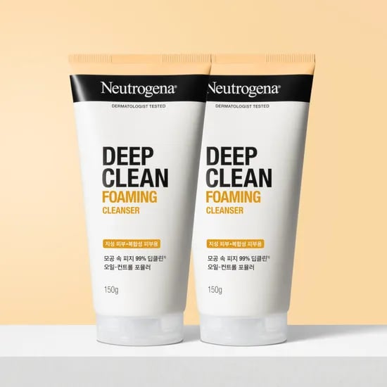 뉴트로지나 딥클린 폼클렌징 클렌징폼 저자극 세안제 150ml, 2개