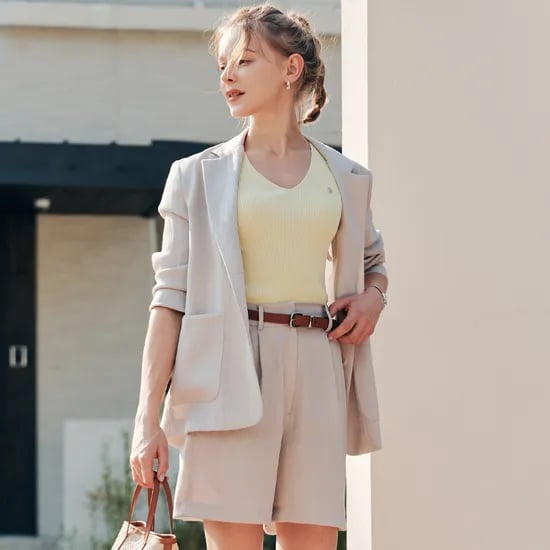 아이스 린넨 뒷 절개 자켓 ICE LINEN BACK SLIT JACKET / GRAY