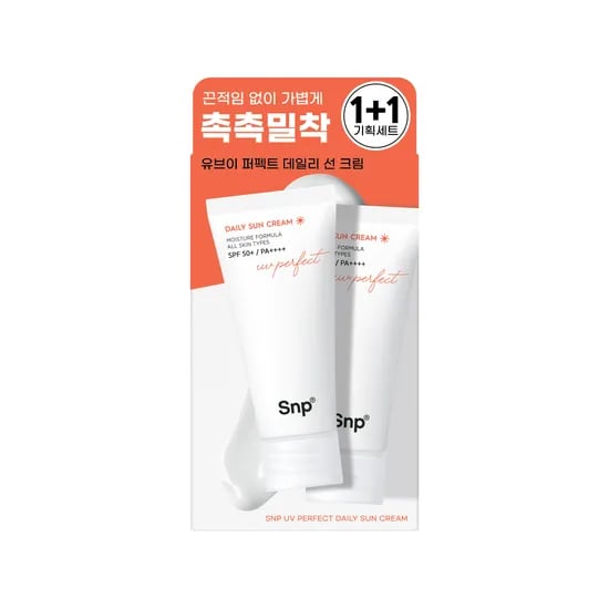 Snp UV 퍼펙트 데일리 톤업 선크림 더블 기획세트 50ml (유통기한 : 27.05)