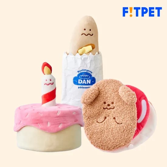 댄 강아지 노즈워크 베이커리 장난감 3종 세트