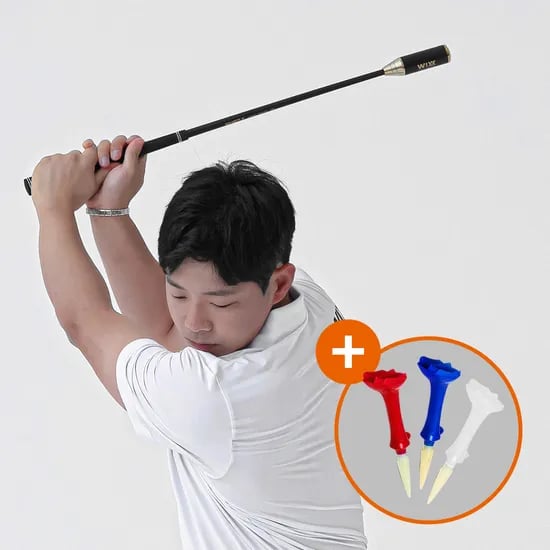투딘 골프스윙연습기 스윙교정 골프교정기 장타연습 사운드컨드롤