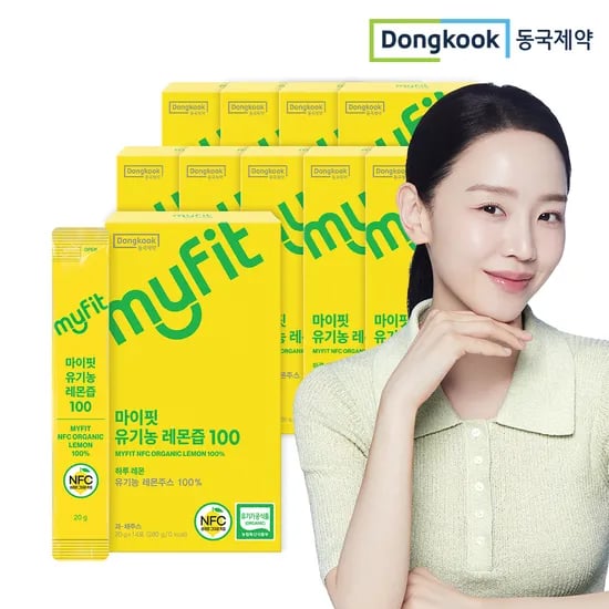 동국제약 마이핏 유기농 레몬즙 100% 레몬수 레몬원액 14포, 10개