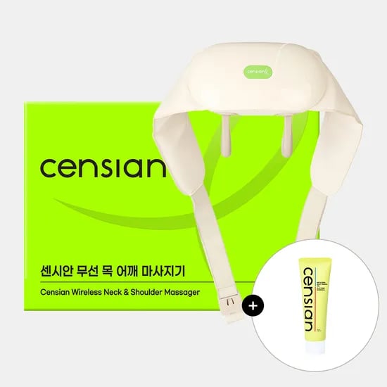동국제약 센시안 무선 목 어깨 마사지기 (DKP-C001) + 센시안 핫앤쿨 바디테라피겔 100ml / 승모근 거북목 일자목 온열 안마기 부모님 효도선물