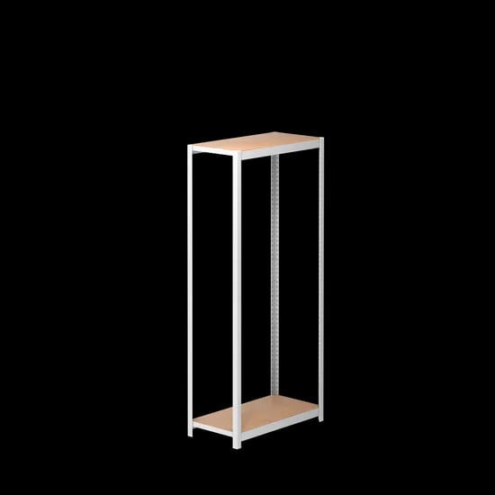 홈던트하우스 틈새선반 하프받침 슬림 철제 베란다 다용도 수납 200x300x600 2단
