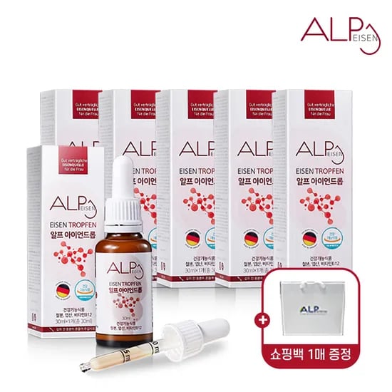 알프뉴트리션 무설탕 유아 어린이철분제 임산부철분 알프아이언드롭 철분영양제 30ml, 6개