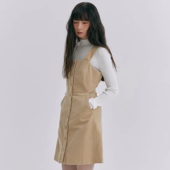 로엠 코듀로이 뷔스띠에 원피스 RMOWE4TR31