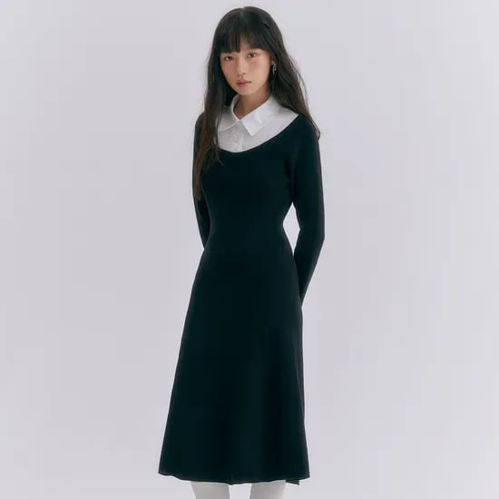 로엠 우븐매칭 니트 원피스 RMOKE4TR12