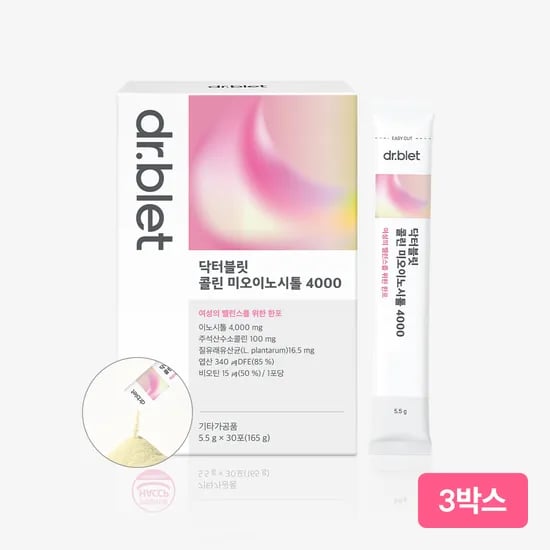 닥터블릿 이노시톨 4000 고함량 콜린 미오이노시톨 30포, 3개
