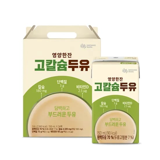 뉴케어 영양한잔 고칼슘두유 150ml, 24개