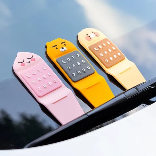 카카오프렌즈 넘버꾹 대시보드 주차번호판 차량번호판 차량용