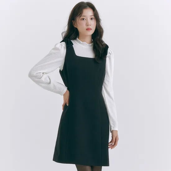 로엠 벨벳 리본 미니 원피스 RMOWE4CR11