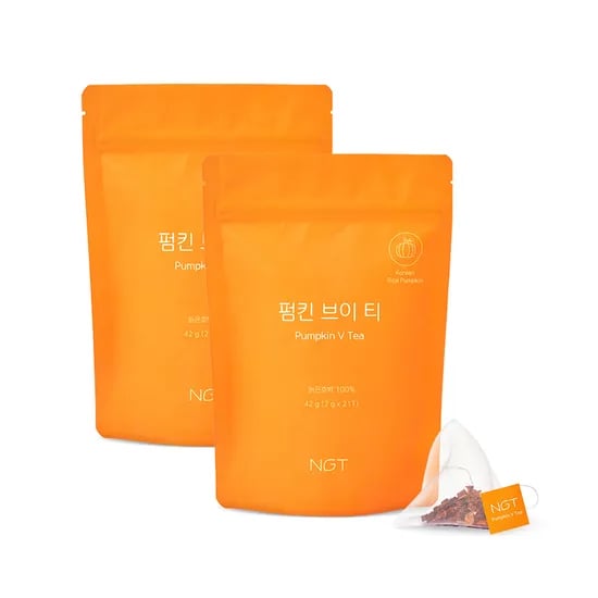 NGT 네츄럴굿띵스 펌킨브이티 물 붓기만 하면 호박차 21개입, 2개