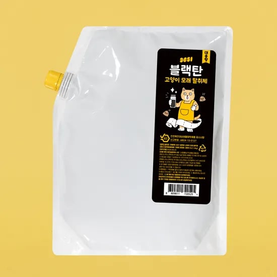 3651 블랙탄 천연 고양이모래 탈취제 화장실 냄새제거 3000ml, 1개