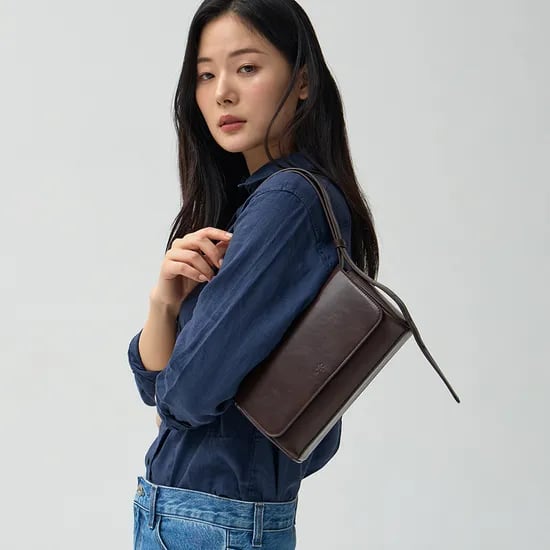 몽삭 루브 스퀘어백 크로스백  AP12-2495-DB 다크브라운