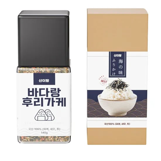 바다랑 후리가케 주먹밥 오차즈케 가루 140g, 1개