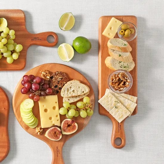 마리포사 마호가니 원목 나무도마 플레이트 서빙도마 홈카페 42cm 사각 롱슬림
