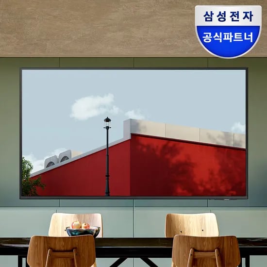삼성 43인치 107.9cm 4K UHD 스마트 비즈니스TV 소형TV LH43BEF 미니 슬림 벽걸이형