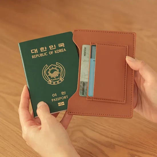 모락 단델2 가죽 여권 여행용 안티스키밍 RFID차단 지갑 커버 케이스