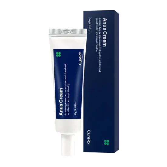 큐어알엑스 아누스 항문 크림 진정 가려움 소양증 사타구니 연고 로션 30ml, 1개