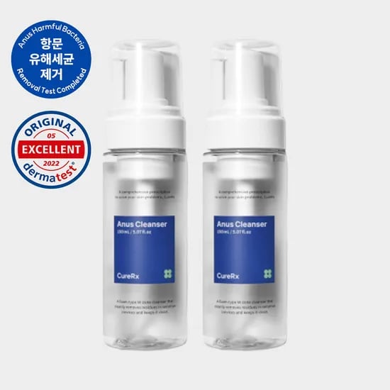 큐어알엑스 아누스 항문세정제 전용 청결제 클렌저 150ml, 2개