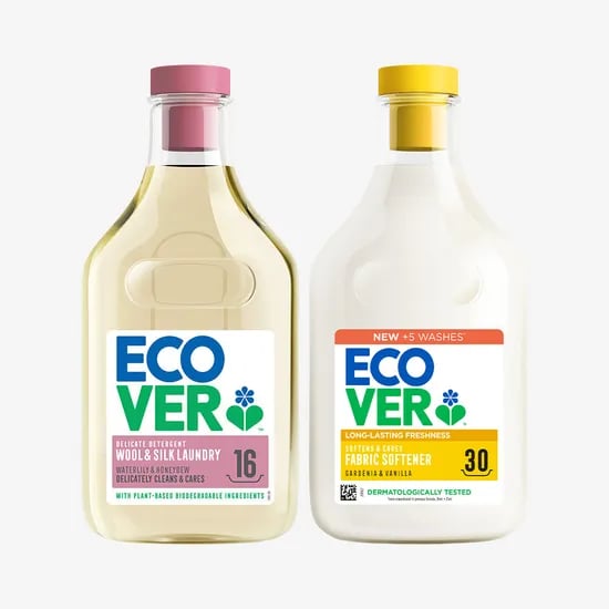 에코버 울세탁세제 수련꽃 허니듀 750ml, 1개+섬유유연제 치자꽃 바닐라 750ml, 1개