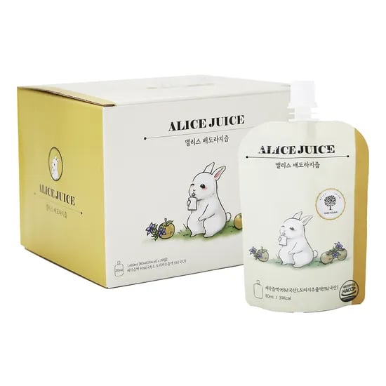 앨리스 아기 주스 박스 어린이음료 착즙 배도라지, 80ml, 20개