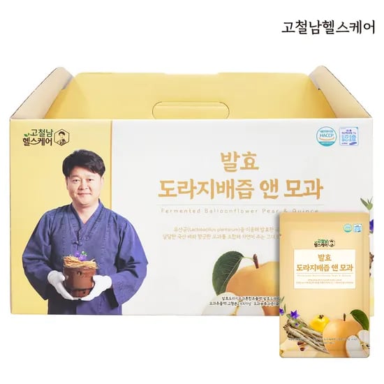 발효 도라지배즙 앤 모과 즙 80ml 30포 배도라지 선물 세트