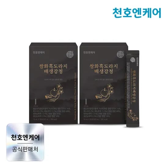 천호엔케어 국산 발효 배도라지청 쌍화 흑도라지 배생강청 30포, 2개