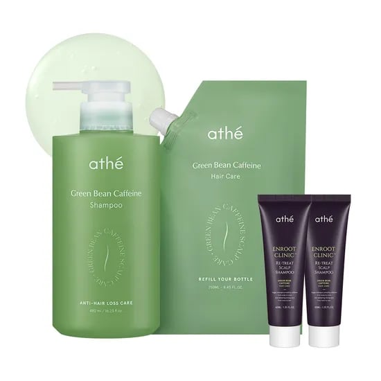 아떼 앤루트 클리닉 비건 카페인샴푸 SET (480ml+250ml)