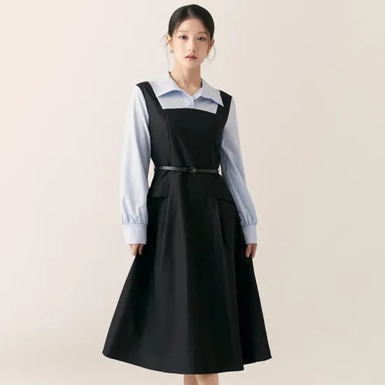 로엠 뷔스티에 매칭 롱 원피스 RMOWF23S13