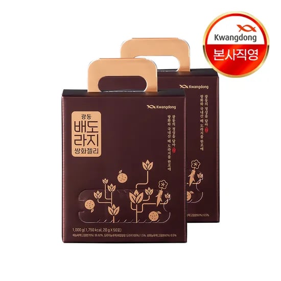 광동 배도라지 쌍화 젤리스틱 맛있는 환절기 건강 간식 50포 배도라지쌍화, 1kg, 2개