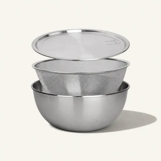델라고 믹싱볼 양푼 양푼이 세척 스텐 쌀세척 볼 3종 세트 18cm