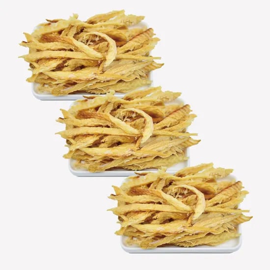 국내제작 바삭황태포 강아지 수제 간식 기력회복에 좋은 저염 황태 애견간식 황태, 40g, 3개
