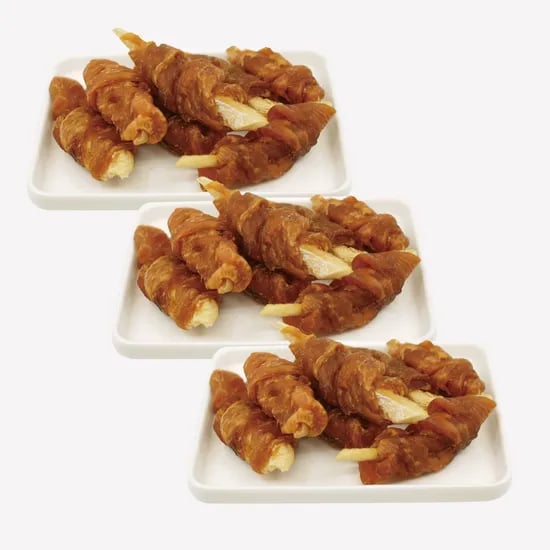 국내제작 치북말이 기력회복 기호성 좋은 맛있는 강아지 수제간식 닭안심+북어, 80g, 3개