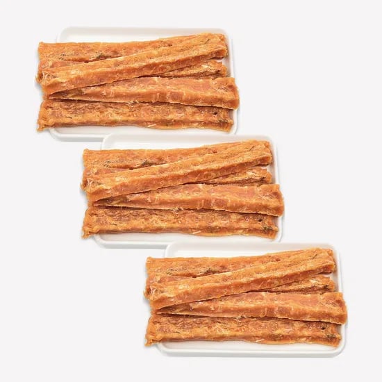 국내제작 살몬스틱 강아지 수제 간식 연어와 닭가슴살로 만든 영양 애견간식 연어+닭고기, 70g, 3개