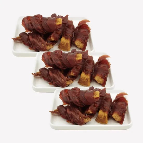 국내산 고덕말이 강아지 수제 간식 보양식 건강식으로 좋은 애견 펫푸드 오리+고구마, 80g, 3개